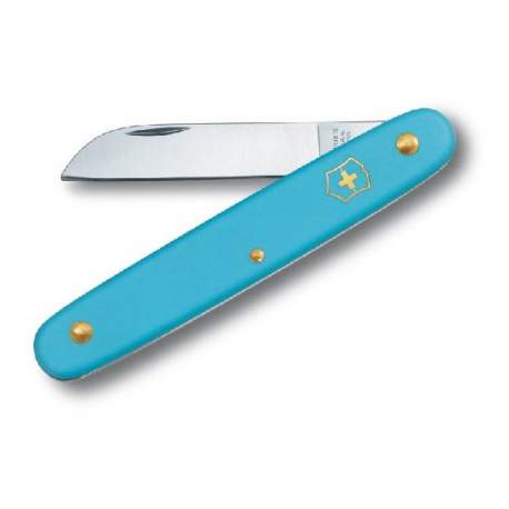 Couteau de jardin Victorinox - manche bleu ciel
