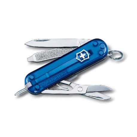 Couteau suisse SIGNATURE bleu translucide
