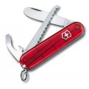 My first Victorinox rouge translucide - couteau suisse enfant
