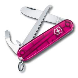 Couteau suisse enfant rose translucide