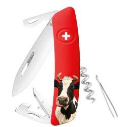 Couteau suisse Swiza D03 rouge Vache Marguerite