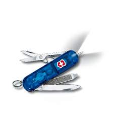 Couteau suisse SIGNATURE LITE bleu translucide