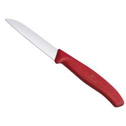 Couteau office Victorinox SwissClassic lame 8cm pointe rabattue - rouge