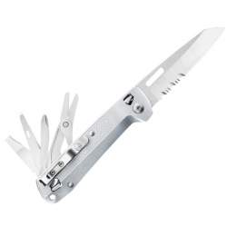 Couteau Leatherman Free K4X argent 9 outils