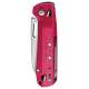 Couteau Leatherman Free K2 rouge profond 8 outils