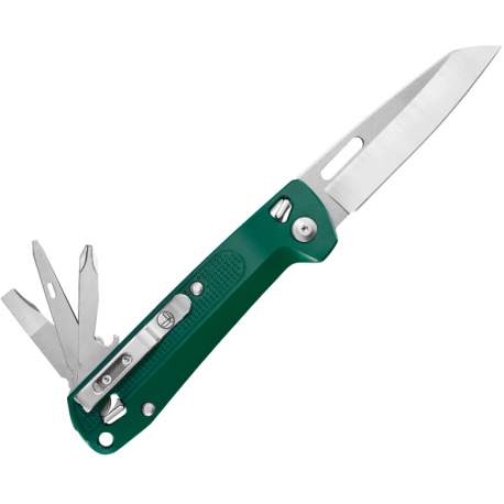 Couteau Leatherman Free K2 vert evergreen 8 outils