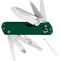 Couteau Leatherman Free T4 12 outils - vert evergreen