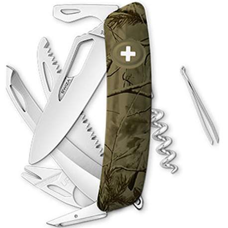 Couteau suisse Swiza Hunter SH09R olive - avec scie