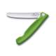 Couteau office pliant Victorinox SwissClassic vert lame à dents