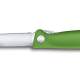 Couteau office pliant Victorinox SwissClassic vert lame à dents