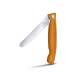 Couteau office pliant Victorinox SwissClassic orange lame à dents