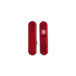 Plaquettes rouges translucides Victorinox Signature Lite 58mm