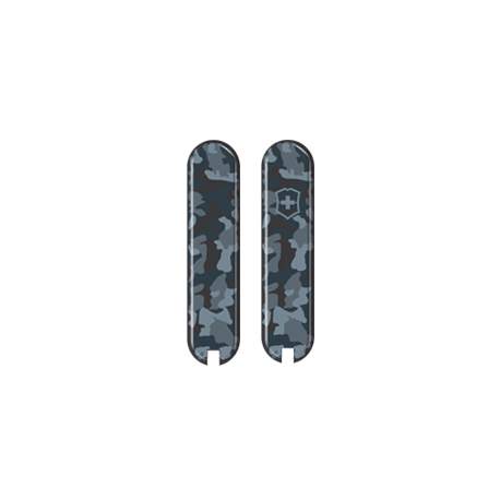 Plaquettes camouflage navy Victorinox 58mm