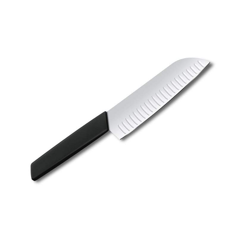 Victorinox Swiss Classic Couteau de Cuisine / Santoku, Lame 17 cm, Lame  Alvéolée, Acier Inoxydable, Inoxydable, Coffret Cadeau, Rouge : :  Cuisine et Maison