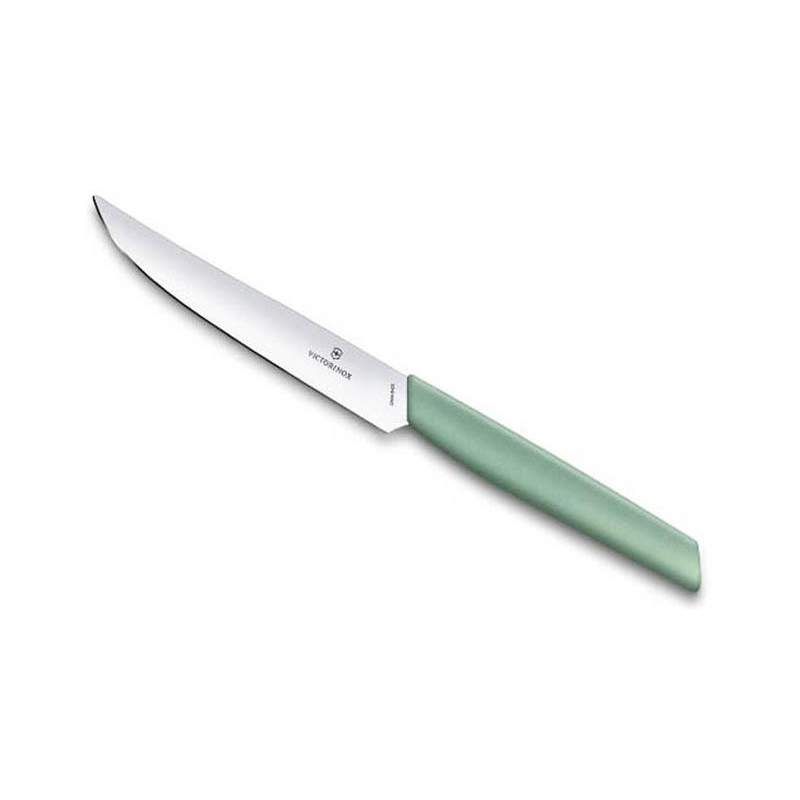 Couteau à steak Victorinox Swiss Modern lame lisse 12cm vert