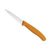 Couteau office lame crantée 8 cm - manche orange