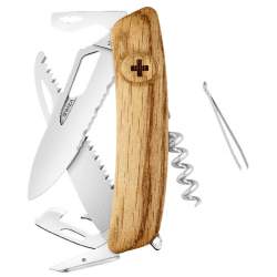 Couteau suisse Swiza SH05TR Wavy Edge Wood Oak