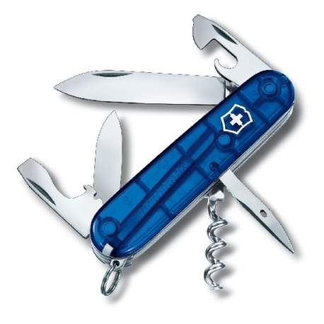 Couteau suisse SPARTAN bleu translucide