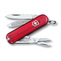 Couteau suisse CLASSIC SD rouge translucide