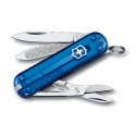 Couteau suisse CLASSIC SD bleu translucide