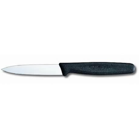 Couteau office lame 8 cm - manche noir